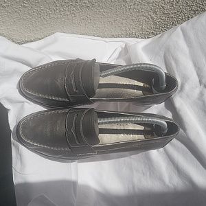 Cole Haan Grey Leather Loafer 8.0 Women's